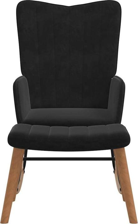 Actual product image vidaXL Schaukelstuhl mit Hocker
