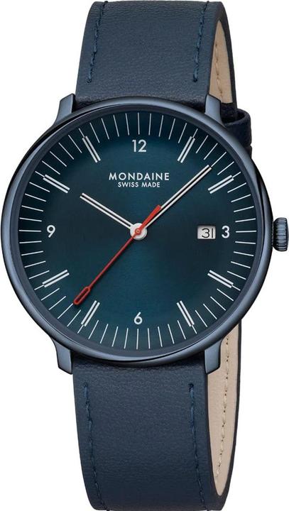 Produktbild Mondaine MLE.41240.LDV Herrenuhr Doppio 41mm (Swiss Made, Analoguhr, 41 mm)