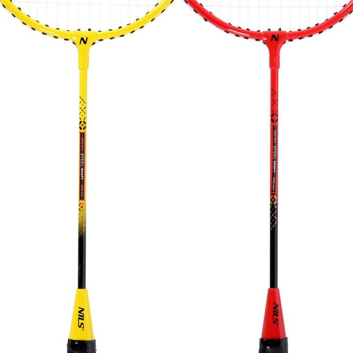 Productafbeelding Nils NRZ264 ALUMINIUM badmintonset 4 rackets 3 veerpijlen 600x60cm netkoffer