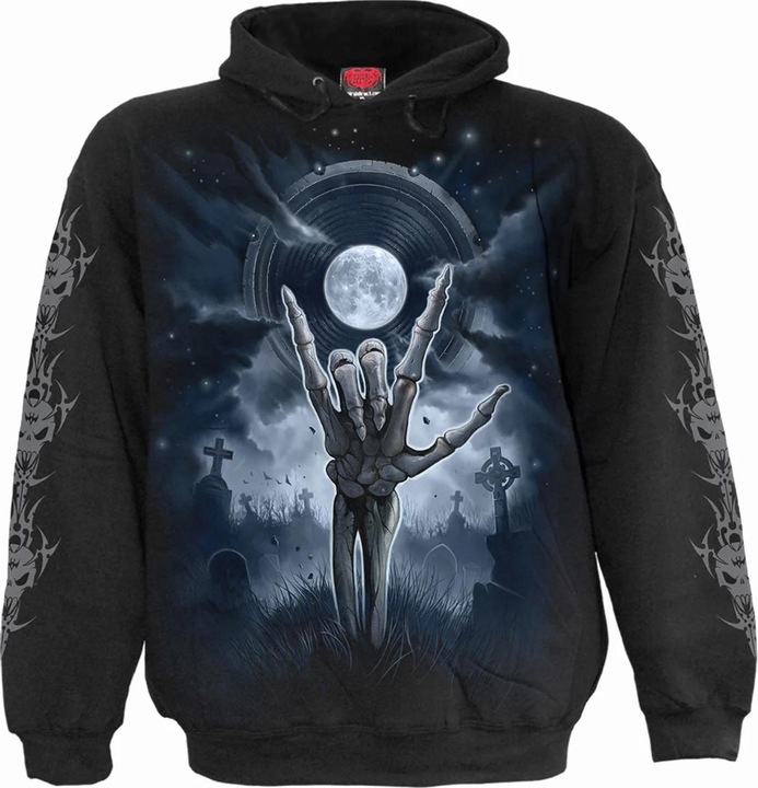 Immagine prodotto Spiral Grim Rocker Felpa con Cappuccio Adulto Unisex (L)