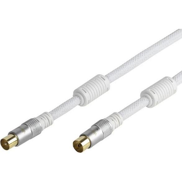 Thumbnail - Vivanco Koaxstecker-Koaxkupplung (110 dB, Antennenkabel), Antennenkabel