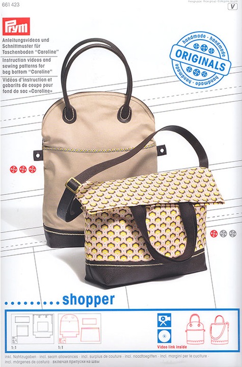 Immagine prodotto Prym Video per la borsa Bottom Caroline, Shopper con motivo