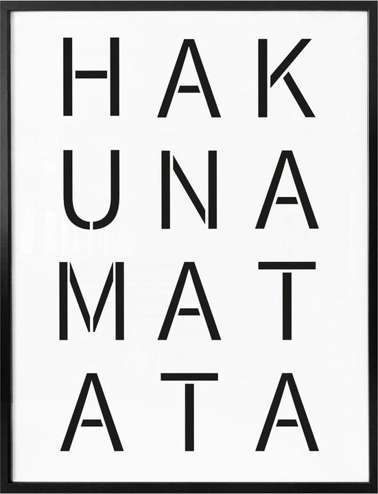 Image du produit Trenddeko Tableau Hakuna Matata (120 x 150 cm)