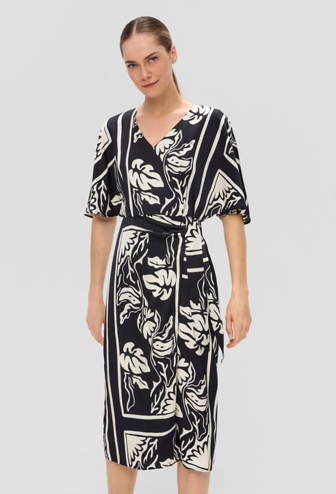 Immagine prodotto S.Oliver Kleid Satiniertes Viskose-Kleid mit All-over-Print (32)