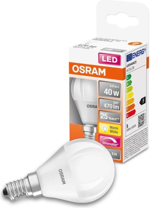Produktbild Osram Led Superstar Classic P (E14, 4.50 W, 470 lm, 1 x, F)