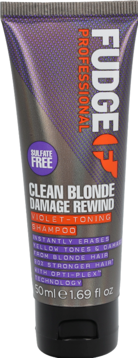 Fudge Clean Blonde Damage Rewind (50 ml, Liquid shampoo)