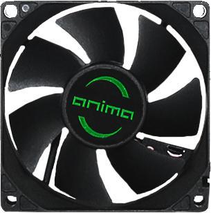 Image du produit Anima Ventilateur de boitier compatible AF8 - 8cm (Noir) (80 mm)