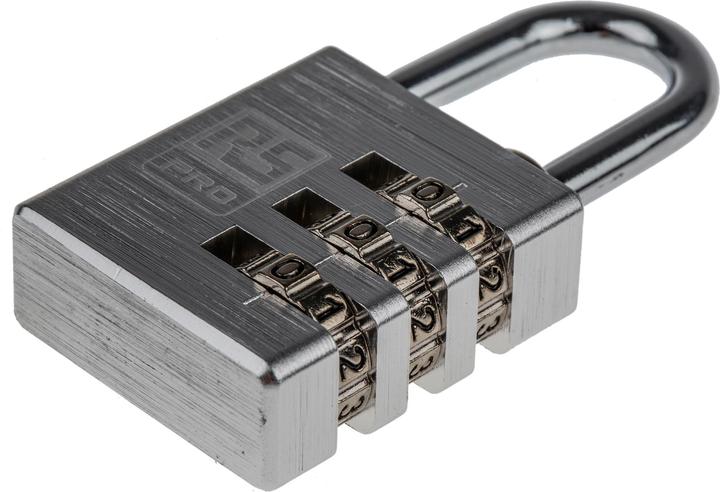 Produktbild RS PRO Silver Combination Safety Padlock 30 mm