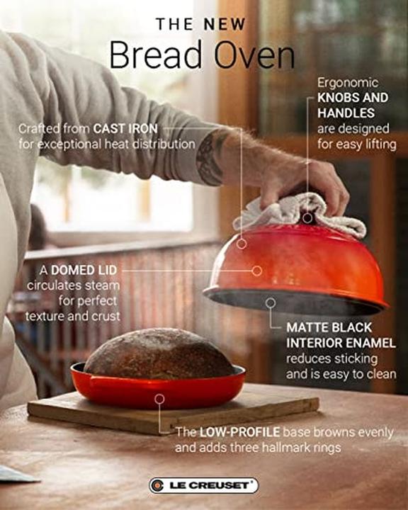 Produktbild Le Creuset Bräter für Brot 24cm kirschrot (24 cm, Bräter + Schmortopf, Gusseisen)