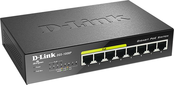 Actual product image D-Link Dgs-1008p (8 ports)