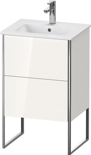 Actual product image Duravit XSquare vanity unit Compact vertical 51.0x41.8 cm, 2 drawers, for washbasin ME by Starck 233 (51 x 42 x 83 cm)