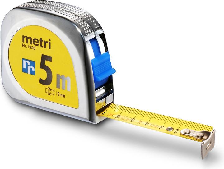 Actual product image Rieffel 5m roll metre chrome (5 m)
