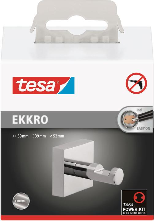 Produktbild tesa EKKRO Handtuchhaken inkl. Klebelösung ohne Bohren