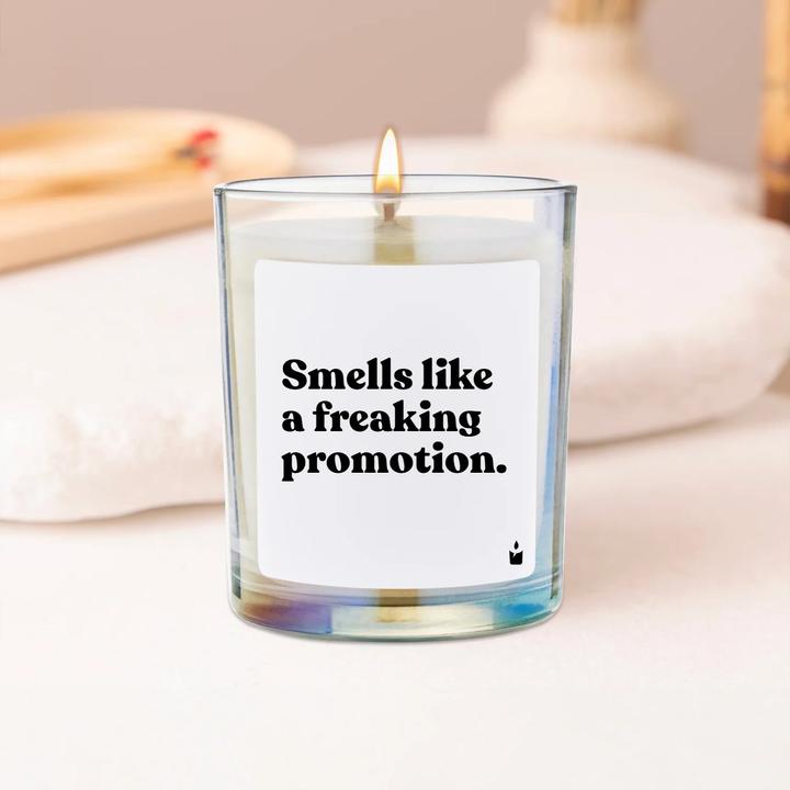 Actual product image Chatty Candles Scented candle Flowery Smells like a freaking promotion.