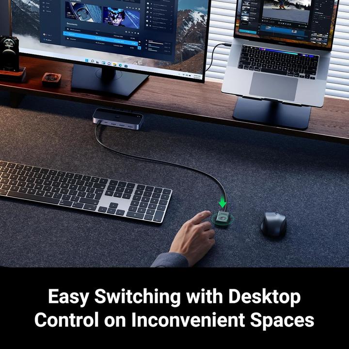 Image du produit Ugreen USB 3.0 2x4 switch / switch CM687 (USB-C, 4 Ports)