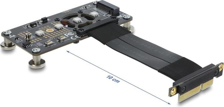 Produktbild Delock PCI Express 3.0 x4 zu M.2 Key M Adapter mit Lüfter un