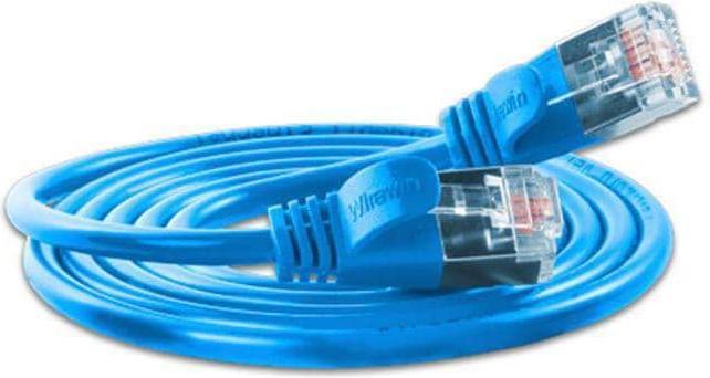Image du produit Wirewin Câble patch mince : F/FTP, 7.5m, bleu (U/FTP, CAT6, 7.50 m)