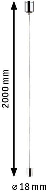 Actual product image Paulmann URail cable suspension