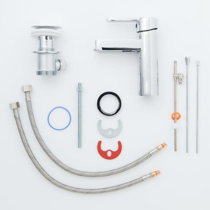 Actual product image Schütte Bathroom tap NIAGARA basin mixer chrome waterfall single lever mixer 26110