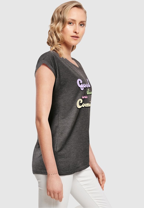 Produktbild Merchcode Ladies Good Things Extended Shoulder Tee - 112623 (XL)