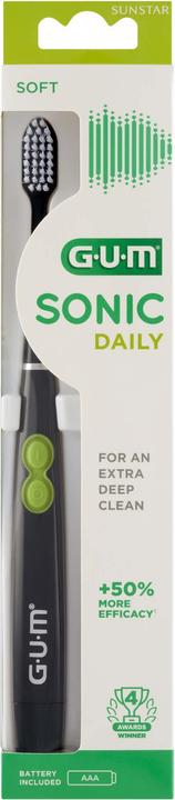Produktbild GUM Sonic Daily elektrische Zahnbürste schwarz (Oszillierende Zahnbürste)