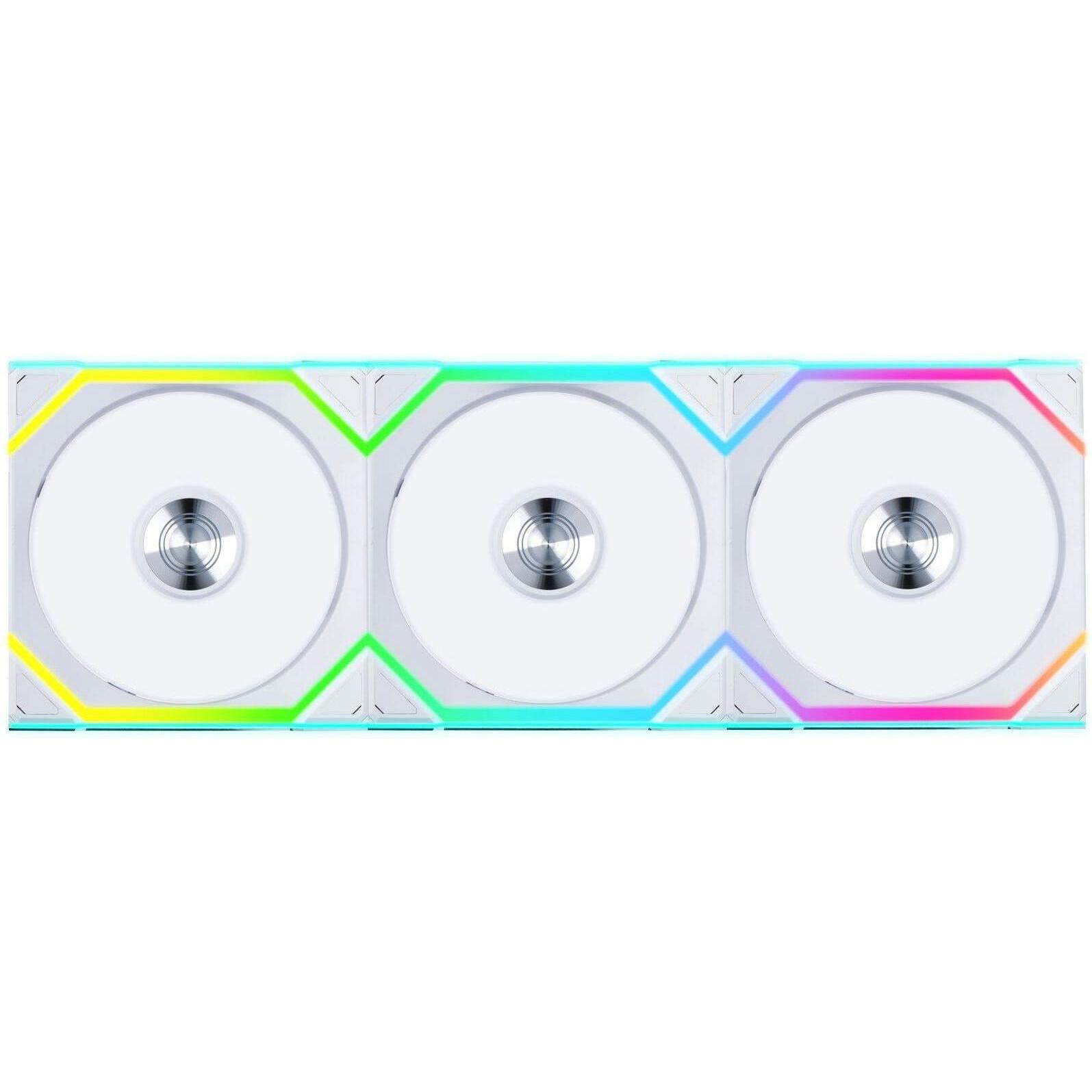 Lian-Li UNI FAN SL Wireless ARGB PWM Lüfter, 3er-Pack inkl. Controller - Reverse Blade, 120 mm, weiss (120 mm, 3 x), PC ...