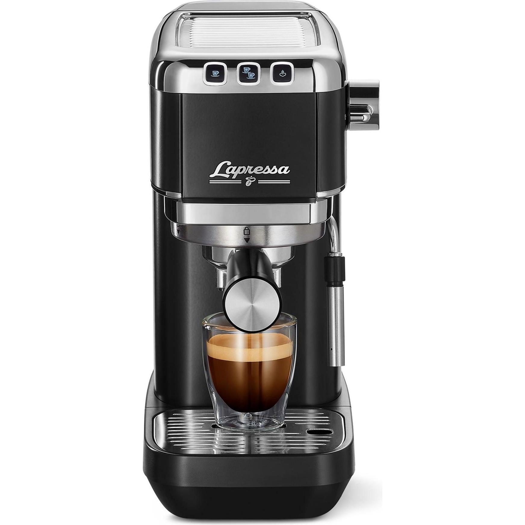 Thumbnail - Tchibo Siebträger Espressomaschine „Lapressa“, Siebträgermaschine, Schwarz, Silber