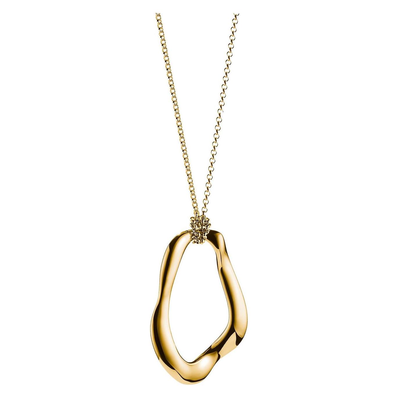 Thomas Sabo, Halsschmuck, Halskette Mit Anhänger Natural Beauty Vergoldet, (Silber 925)