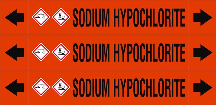 Produktbild Brady ASME - Rohrmarkierer - Sodium Hypochlorite
