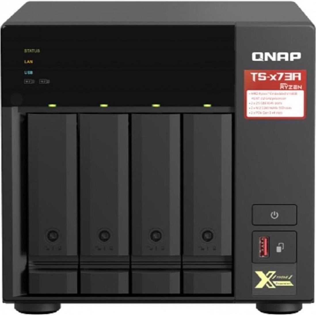 Thumbnail - QNAP TS-473A-8G (0 TB), NAS, Schwarz