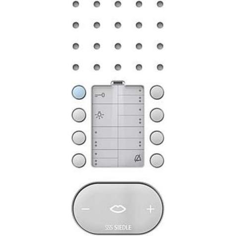 Siedle, Sonnette + interphone, S. & Soehne Téléphone mains libres pour bus Comf wshgl/noir BFC 850-0 (Filaire)