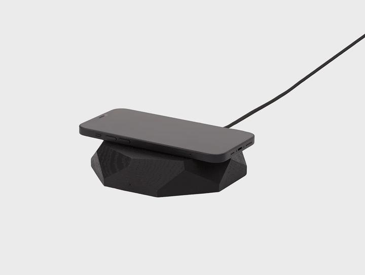 Oakywood Geometric Charging Pad - Kabelloses Handy-Ladegerät - Schwarz -