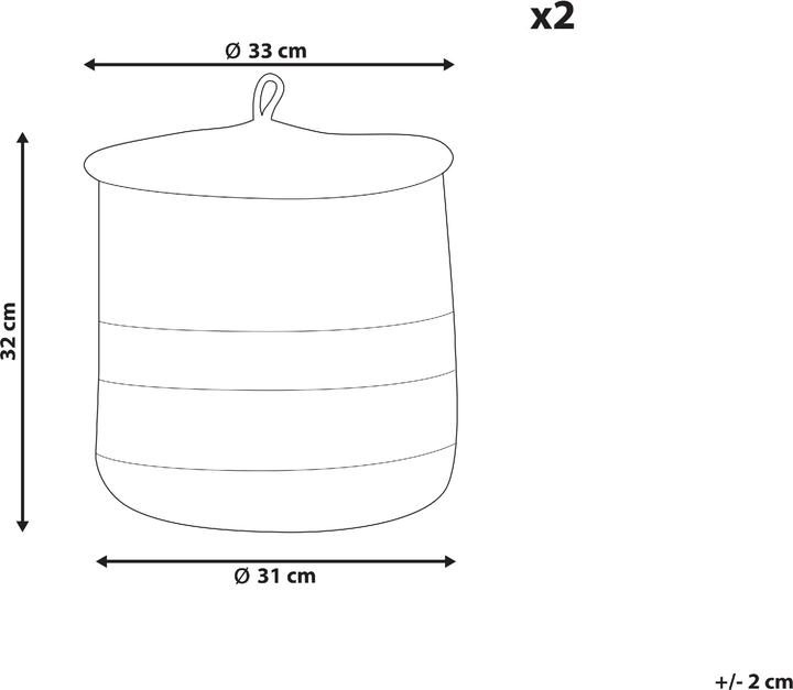 Actual product image Beliani Silopi (33 cm, 2x)