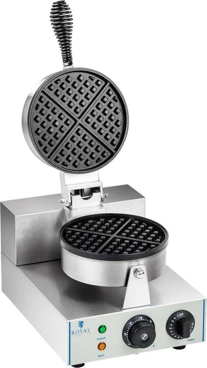 Actual product image Royal Catering Waffle Maker - 1300 Watts - Round