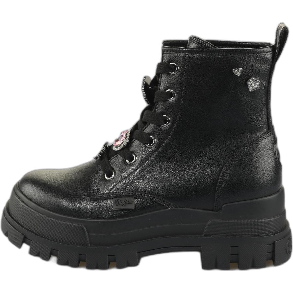 Buffalo, Damen, Boots + Stiefel, Aspha Rld Ice, Schwarz, (40)