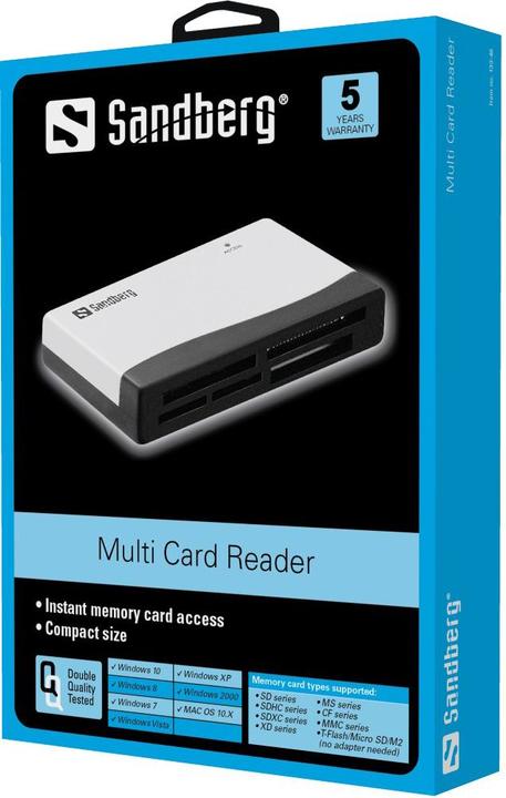 Actual product image Sandberg Multi Card Reader (USB 2.0)