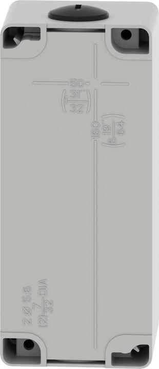 Actual product image Schneider Electric XAPD3504 Empty enclosure XAP metal grey for 4x22mm - CSA (Housing)