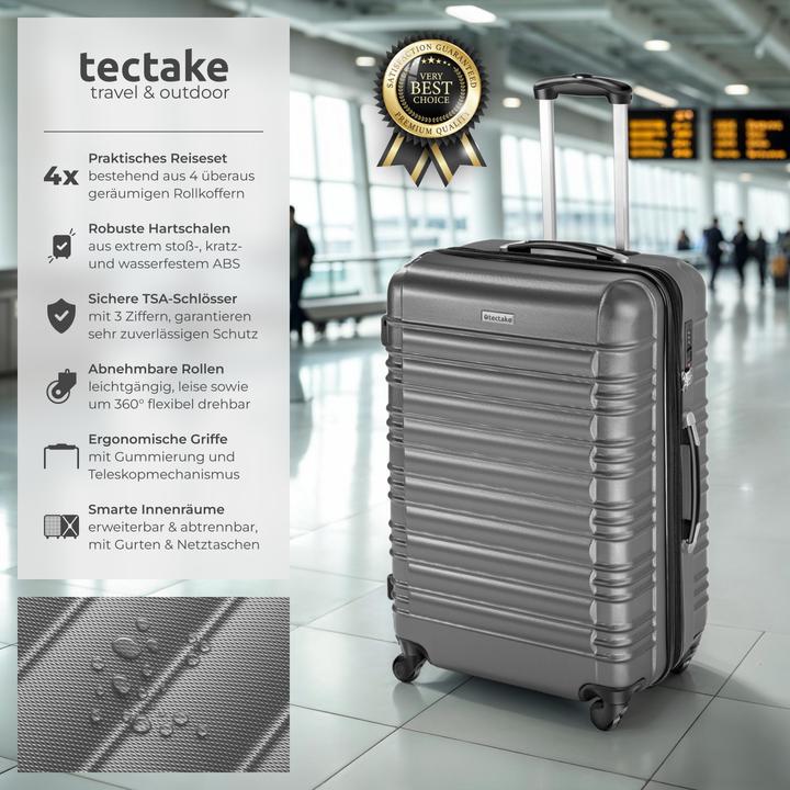 Immagine prodotto tectake Set di valigie rigide (106 l)