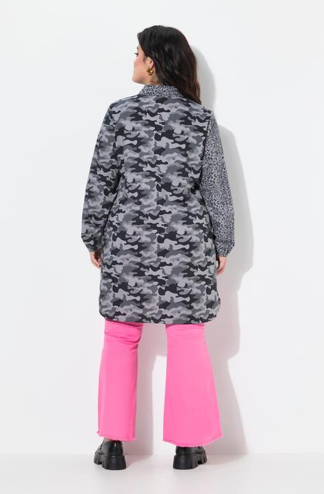 Produktbild Angel of Style Longbluse, Straight Fit, farbiger Leo und Camouflage (54)