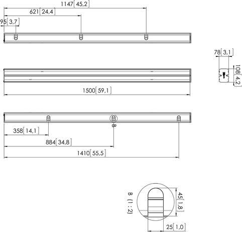 Actual product image Vogels PUC 2715 standpipe (Extension Pipe)
