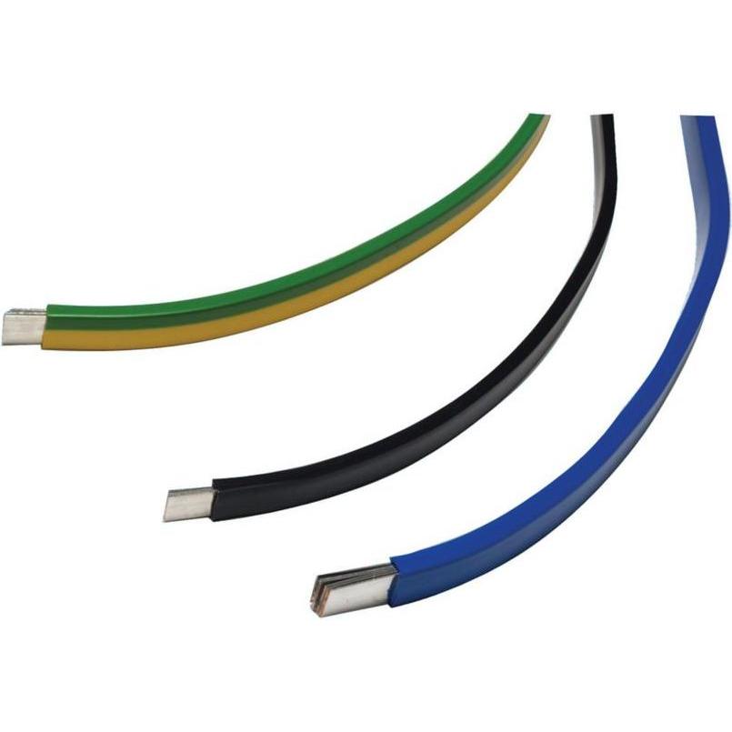 Eaton Electric GmbH Kupferband verz. 160A CU-BAND6X9X0.8-BK, Kabel Zubehör, Schwarz