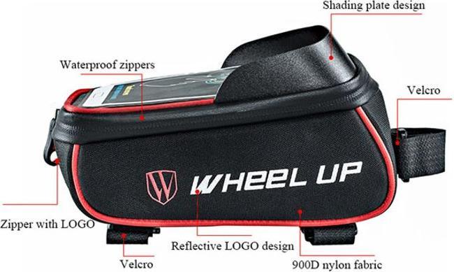 Immagine prodotto Wheel Up Supporto per bicicletta per telefoni cellulari fino a 6 pollici