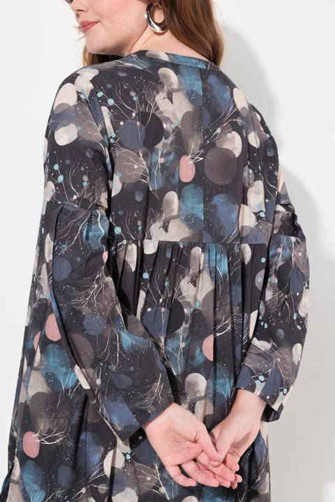 Produktbild Ulla Popken Longbluse, A-Linie, Rundhals, Langarm (54)