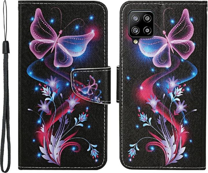 Actual product image Cover-Discount Galaxy A22 4G - leather case butterfly black (Samsung Galaxy A22)