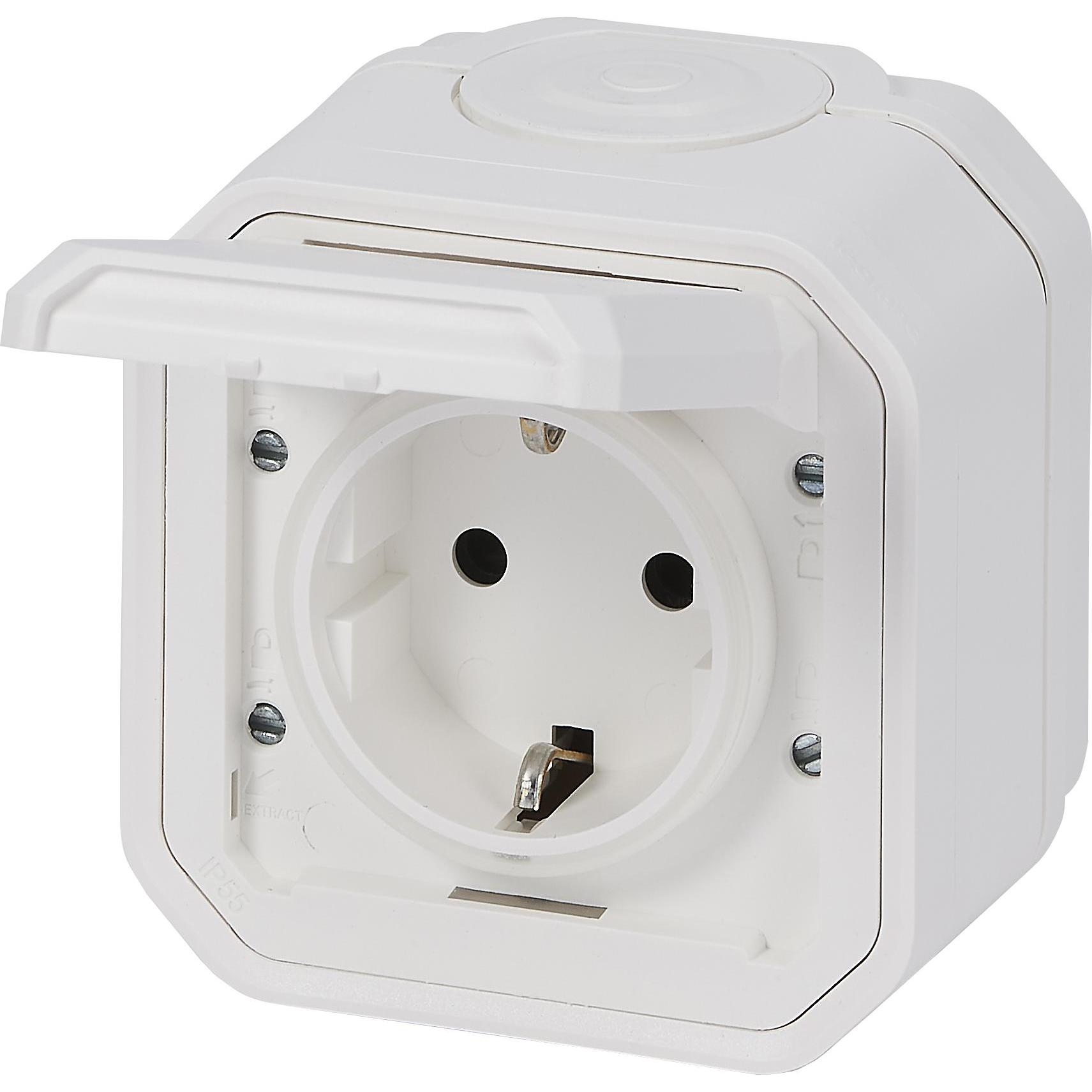 Legrand, Steckdose, Plexo New Feuchtraum-Aufputz-Steckdose