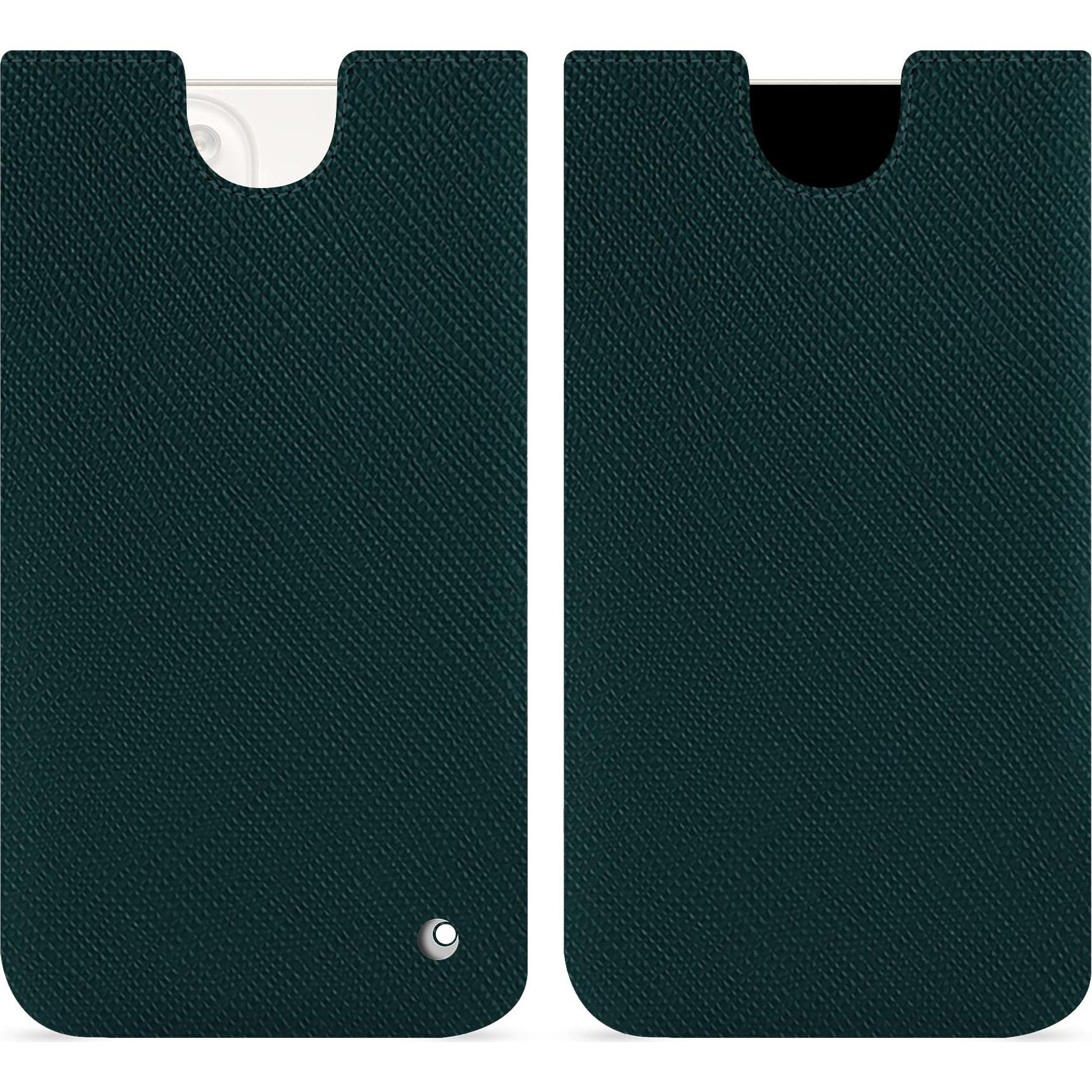 Noreve Lederschutzhülle (Apple iPhone 15 Plus), Smartphone Hülle, Grün