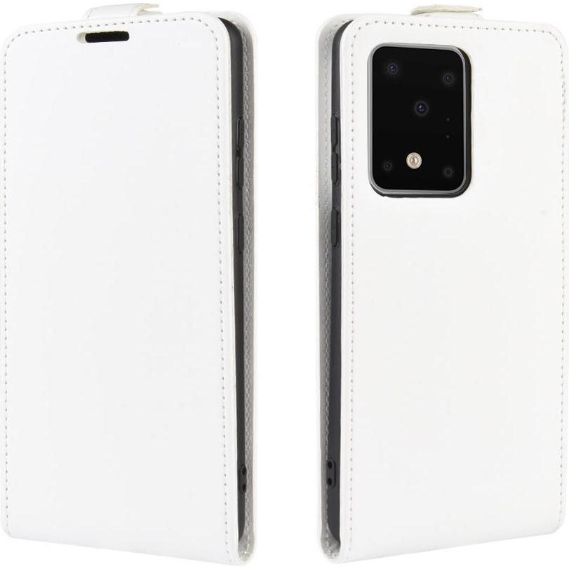 Thumbnail - Cover-Discount Galaxy S20 Ultra - Klassisches Flip Case vertikal weiss (Samsung Galaxy S20 Ultra), Smartphone Hülle, Wei...