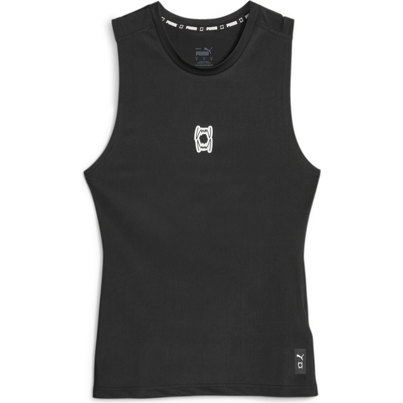 Puma, Herren, Sportshirt, Hoops Team Slvs Top Baselayer (XXL), Schwarz, XXL