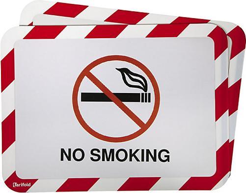 Produktbild Tarifold BIELLA Rahmen-Sichttafel Safety A4 rot/weiss selbstklebend (A4)