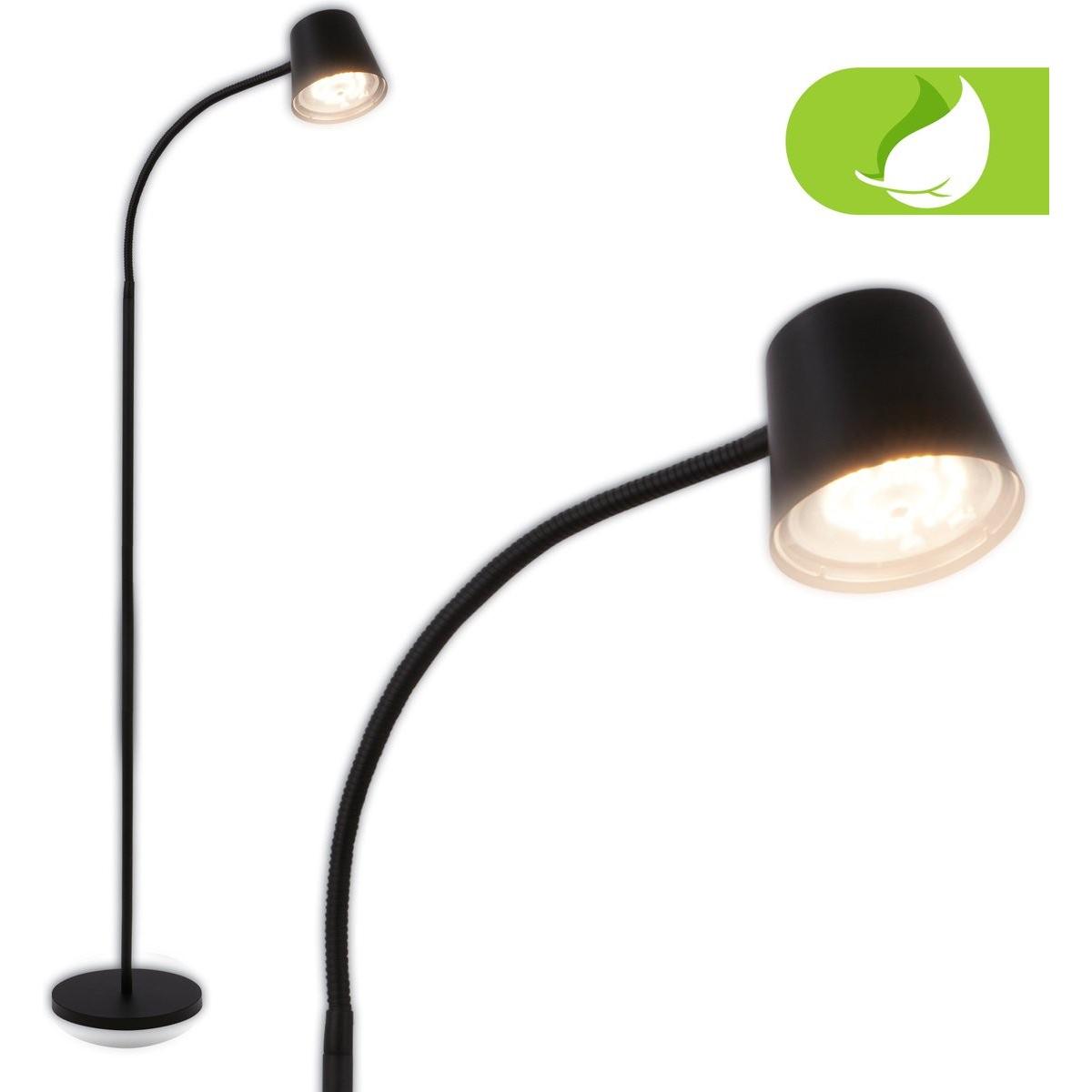 Briloner, Lampada a stelo, Lampada da terra Accu LED, nera (500 lm)